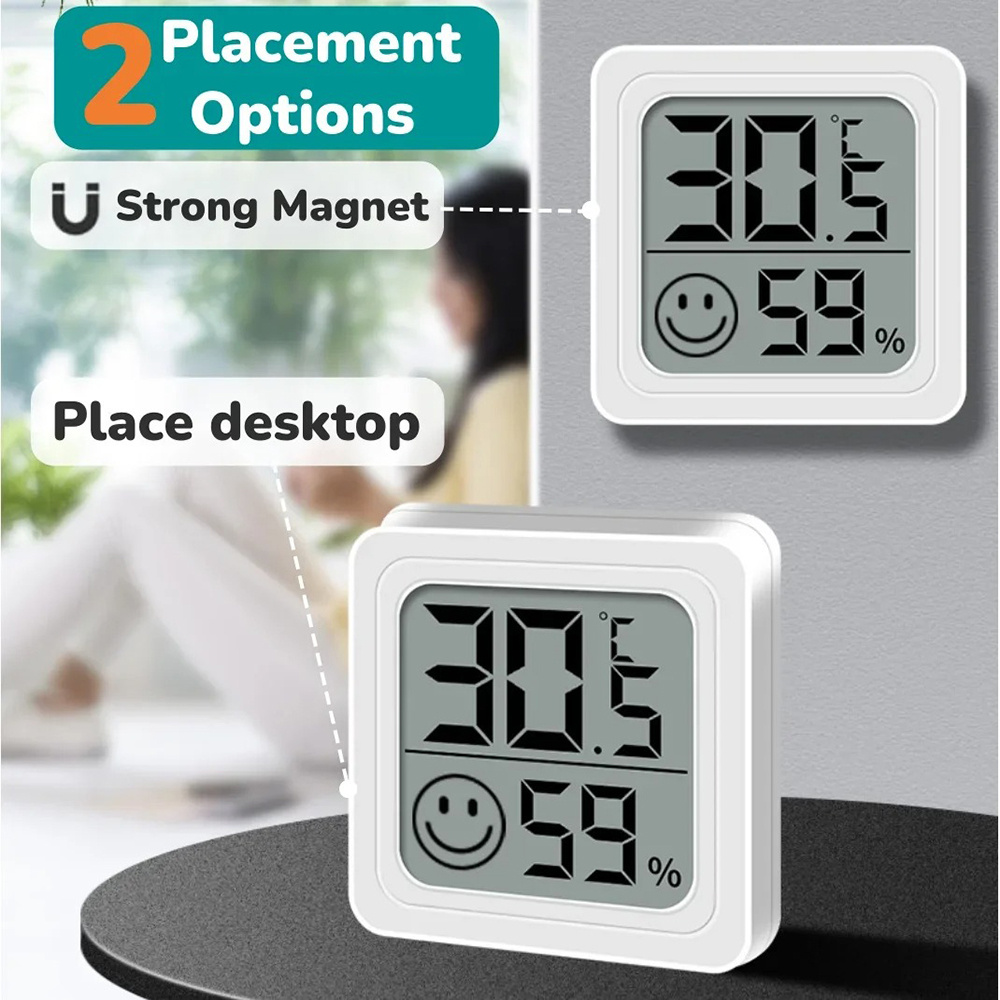 Portable LCD Digital Thermomet - Weather Station Indoor บทวิจารณ์และราคา
