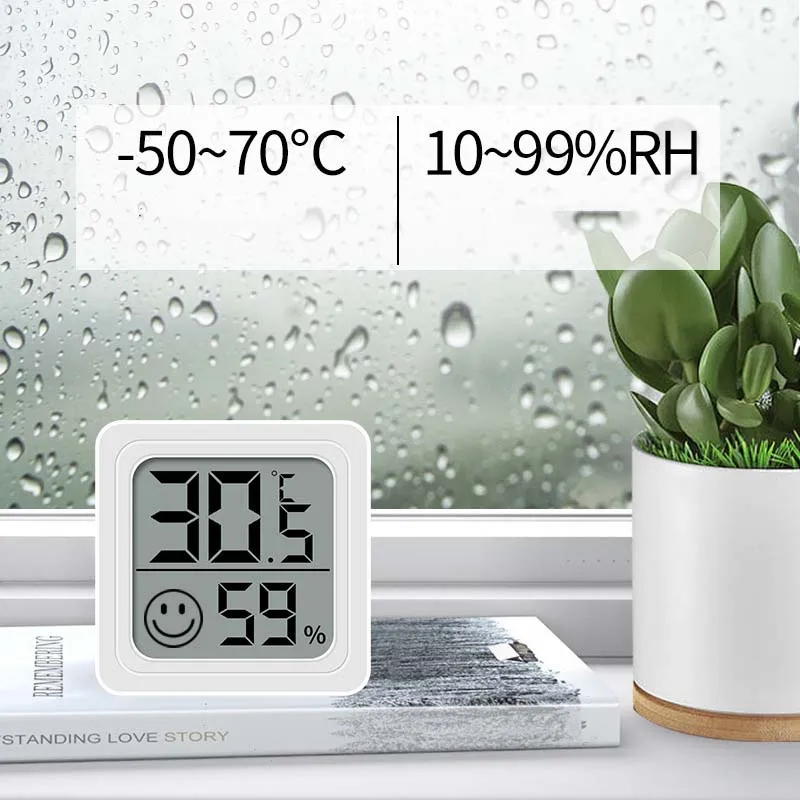 Mini LCD Digital Thermometer H - Weather Station Indoor บทวิจารณ์และราคา