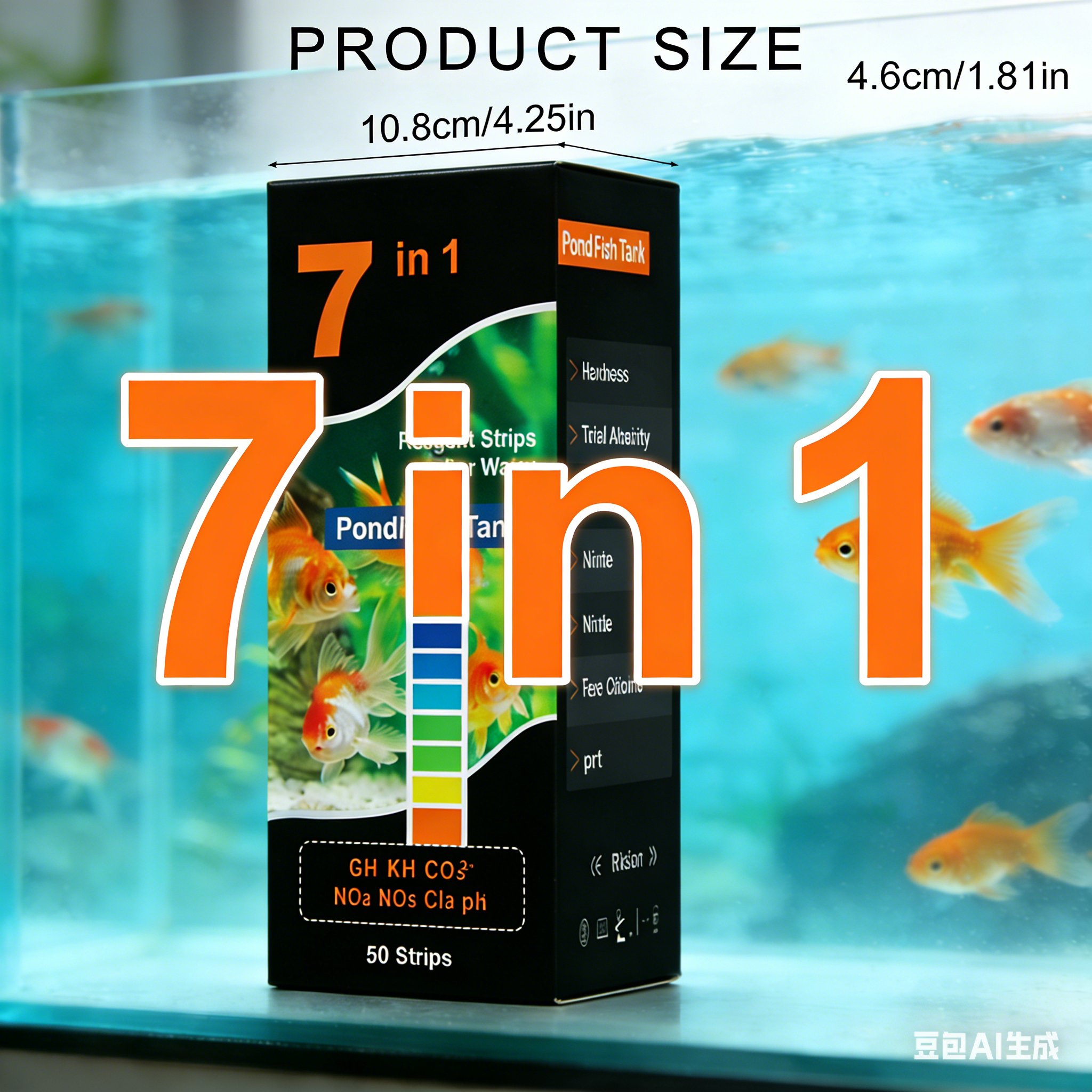 New 7 in 1 Aquarium Swimming P - Ph Strip Test บทวิจารณ์และราคา