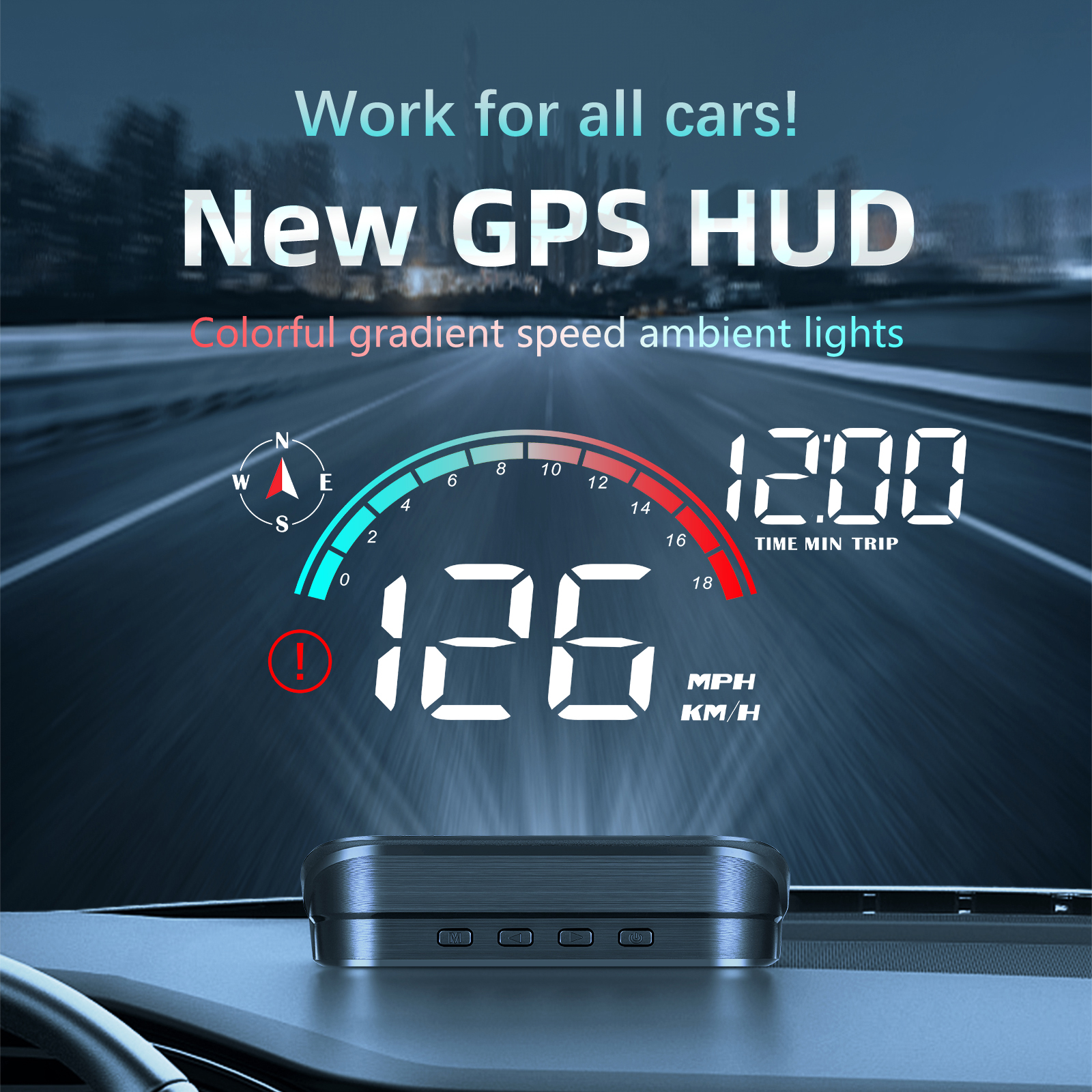 M22 Car GPS HUD Head Up Displa - Anemometer Wind Speed บทวิจารณ์และราคา