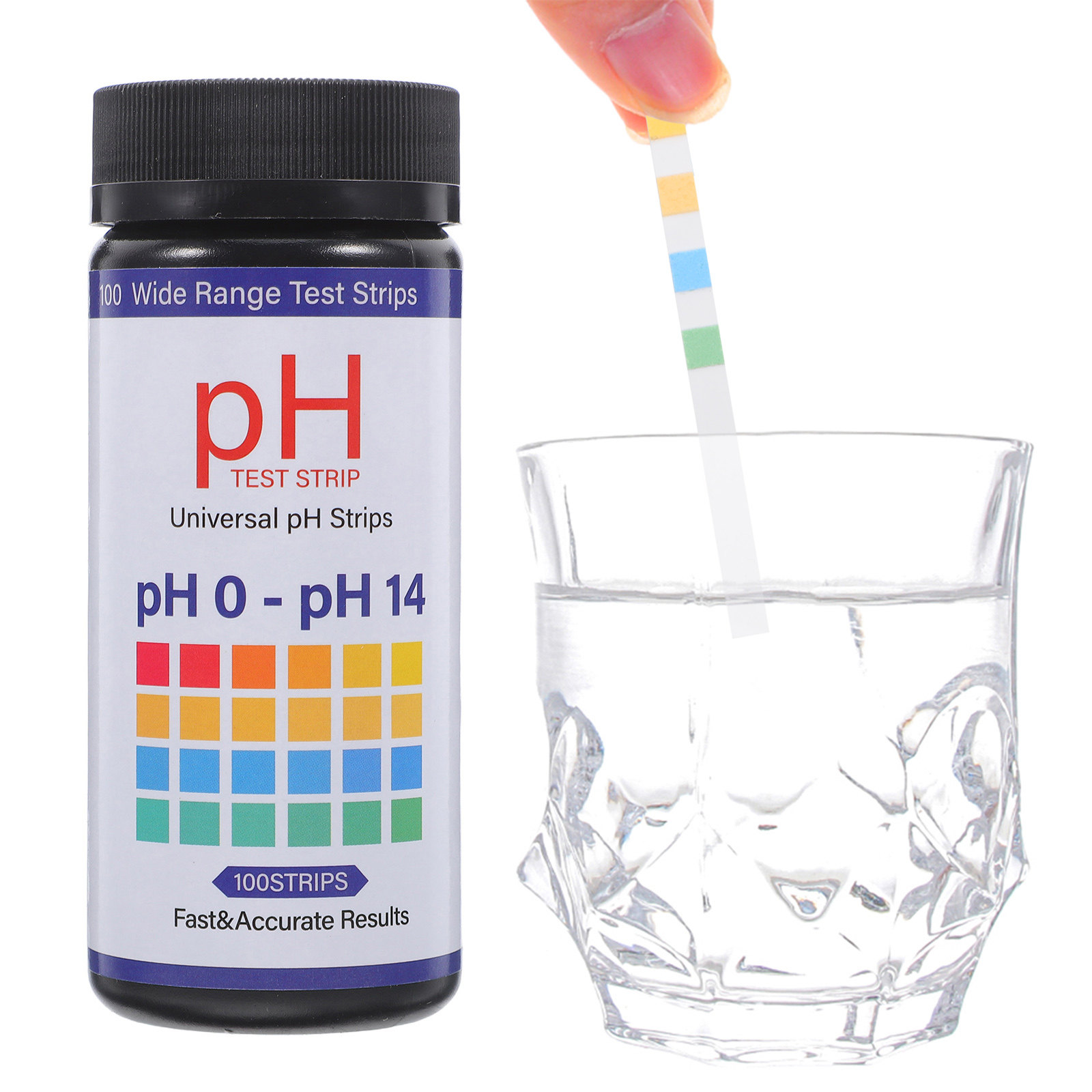 100Pcs PH Test Paper 0-14 Wide - Ph Strip Test บทวิจารณ์และราคา