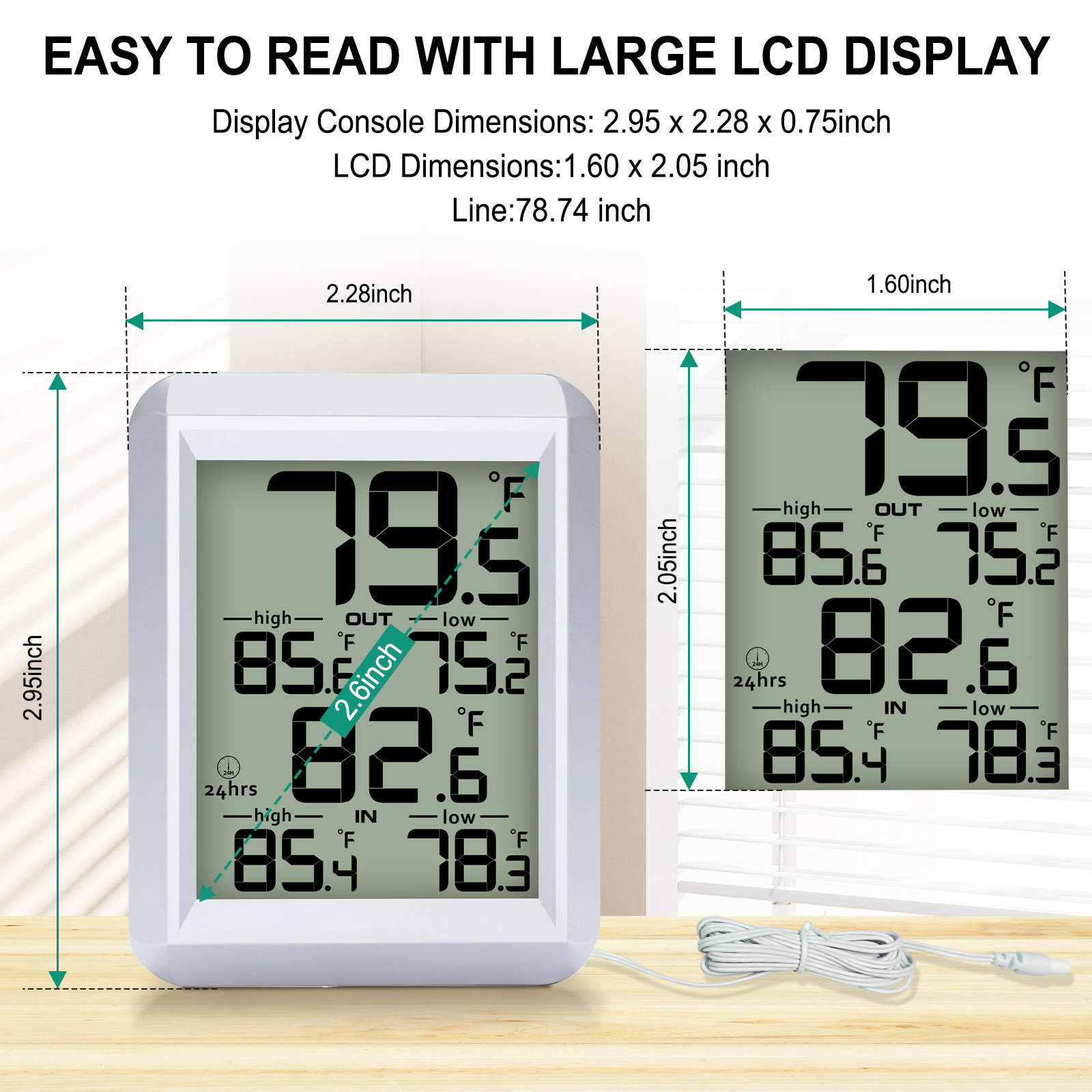 MASTFUYI Digital Thermometer I - Weather Station Indoor บทวิจารณ์และราคา