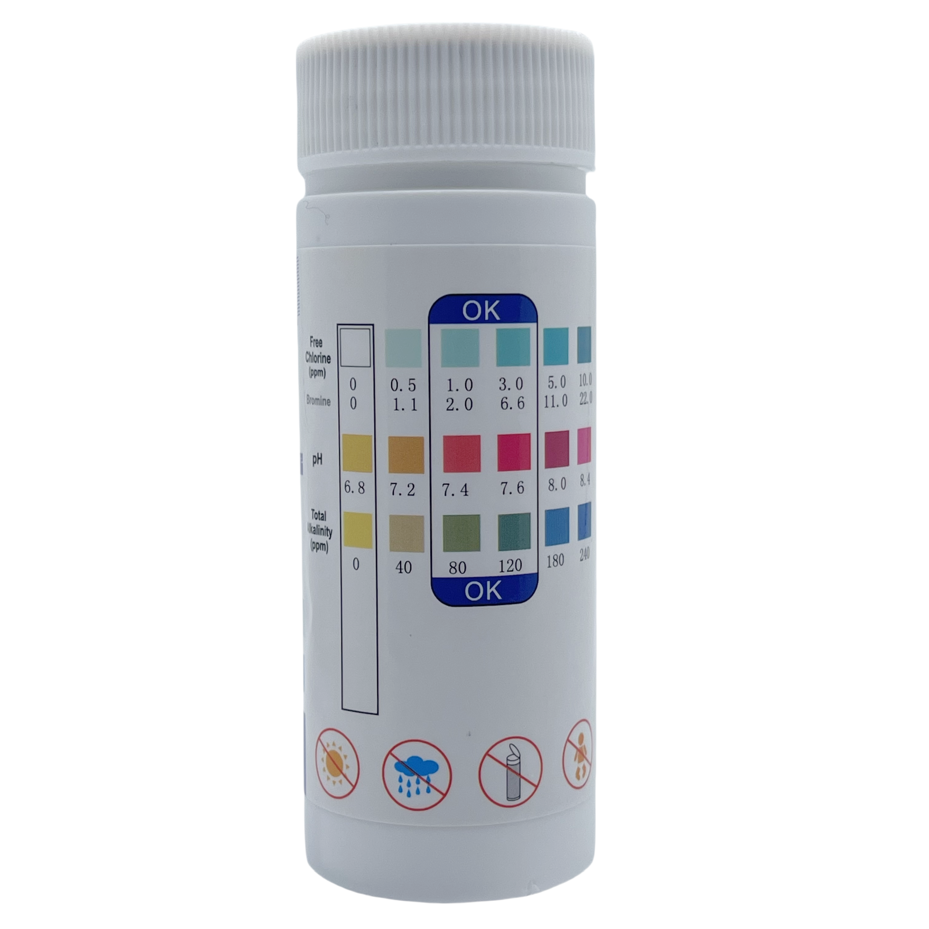 Chlorine PH Test Strips SPA Sw - Ph Strip Test บทวิจารณ์และราคา