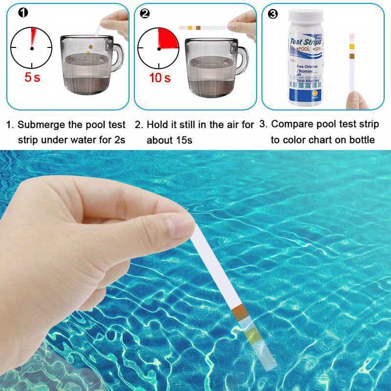 Chlorine PH Test Strips SPA Sw - Ph Strip Test บทวิจารณ์และราคา