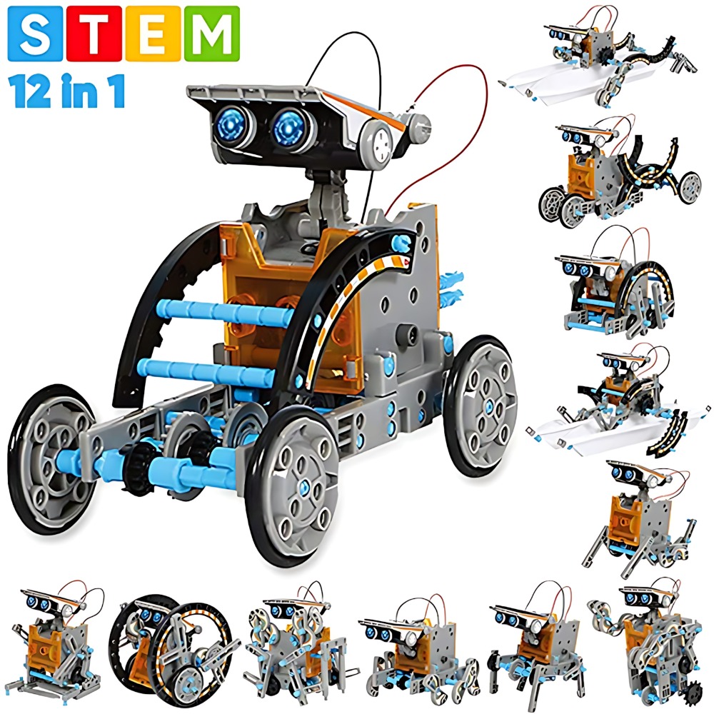Solar Robot Building Blocks 12 - Science Toys Diy บทวิจารณ์และราคา