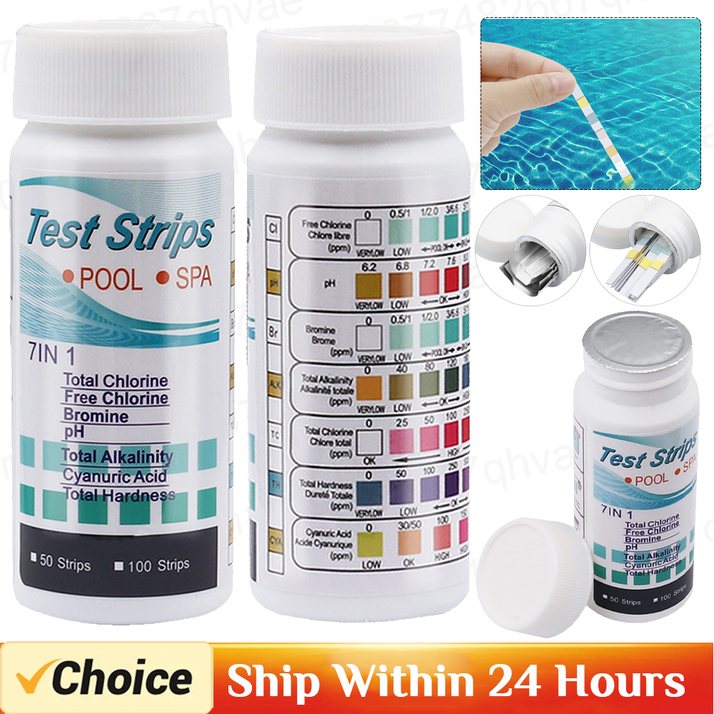 7 in 1 Swimming Pool PH Test P - Ph Strip Test บทวิจารณ์และราคา