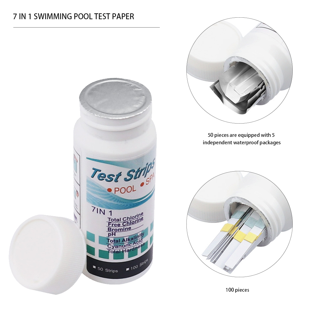 7 in 1 Swimming Pool PH Test P - Ph Strip Test บทวิจารณ์และราคา