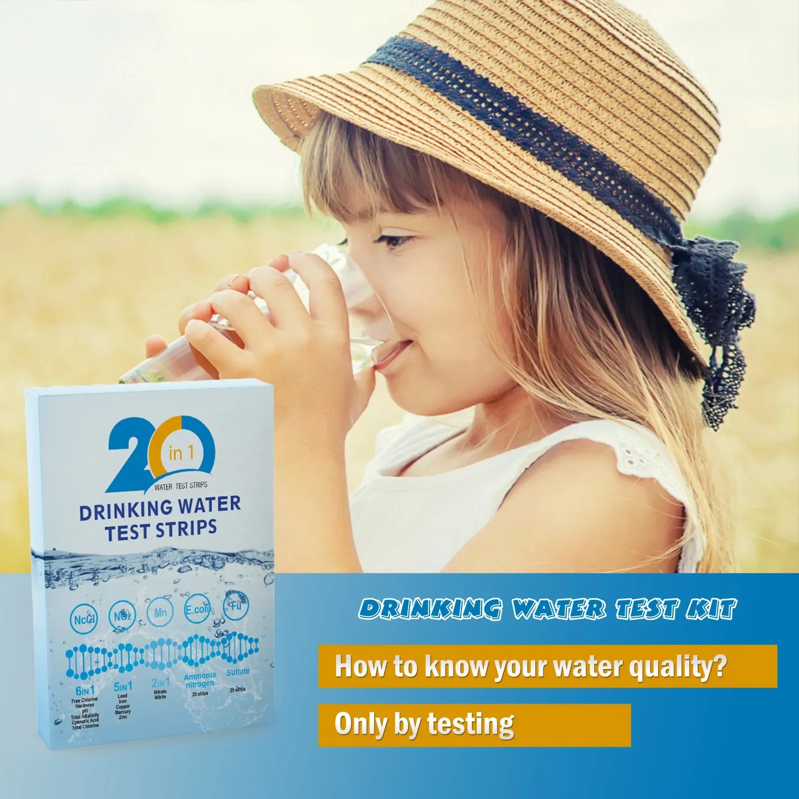 YAGO 20 in 1 Water Test Strips - Ph Strip Test บทวิจารณ์และราคา