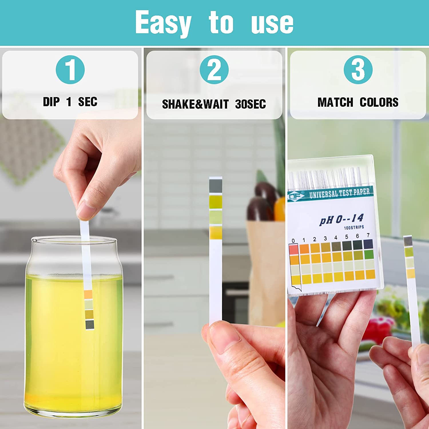 100 Strips 0-14 PH Alkaline Ac - Ph Strip Test บทวิจารณ์และราคา