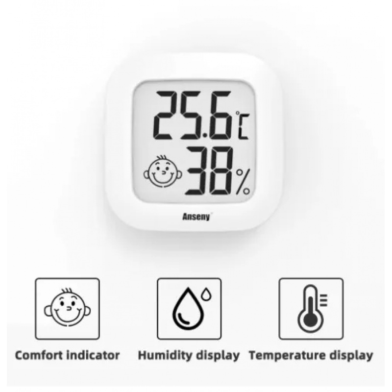 LCD Digital Thermometer Hygrom - Weather Station Indoor บทวิจารณ์และราคา