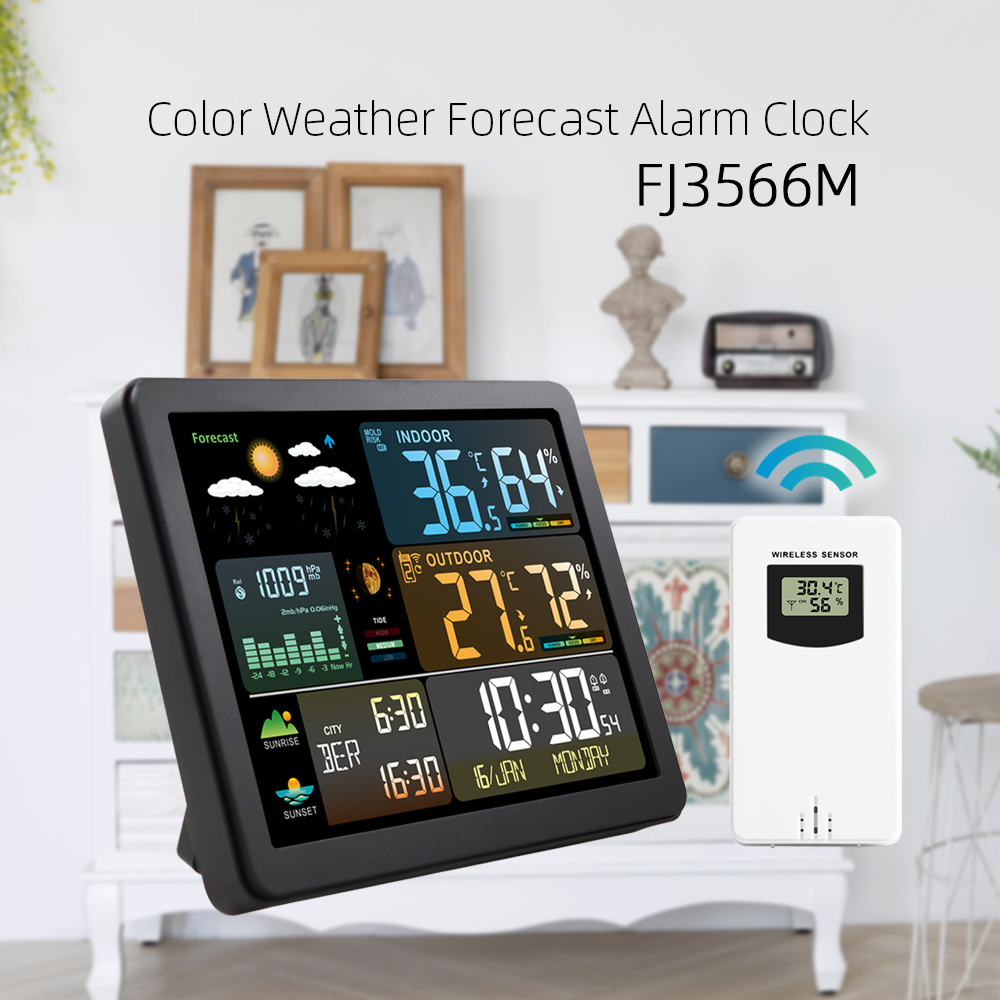Multifunctional Large Color Sc - Weather Station Indoor บทวิจารณ์และราคา