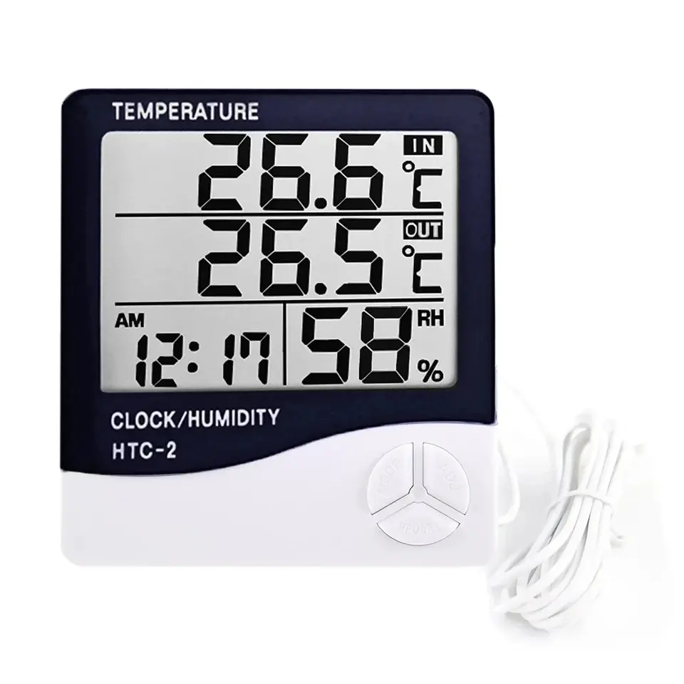Indoor LCD Digital Thermometer - Weather Station Indoor บทวิจารณ์และราคา