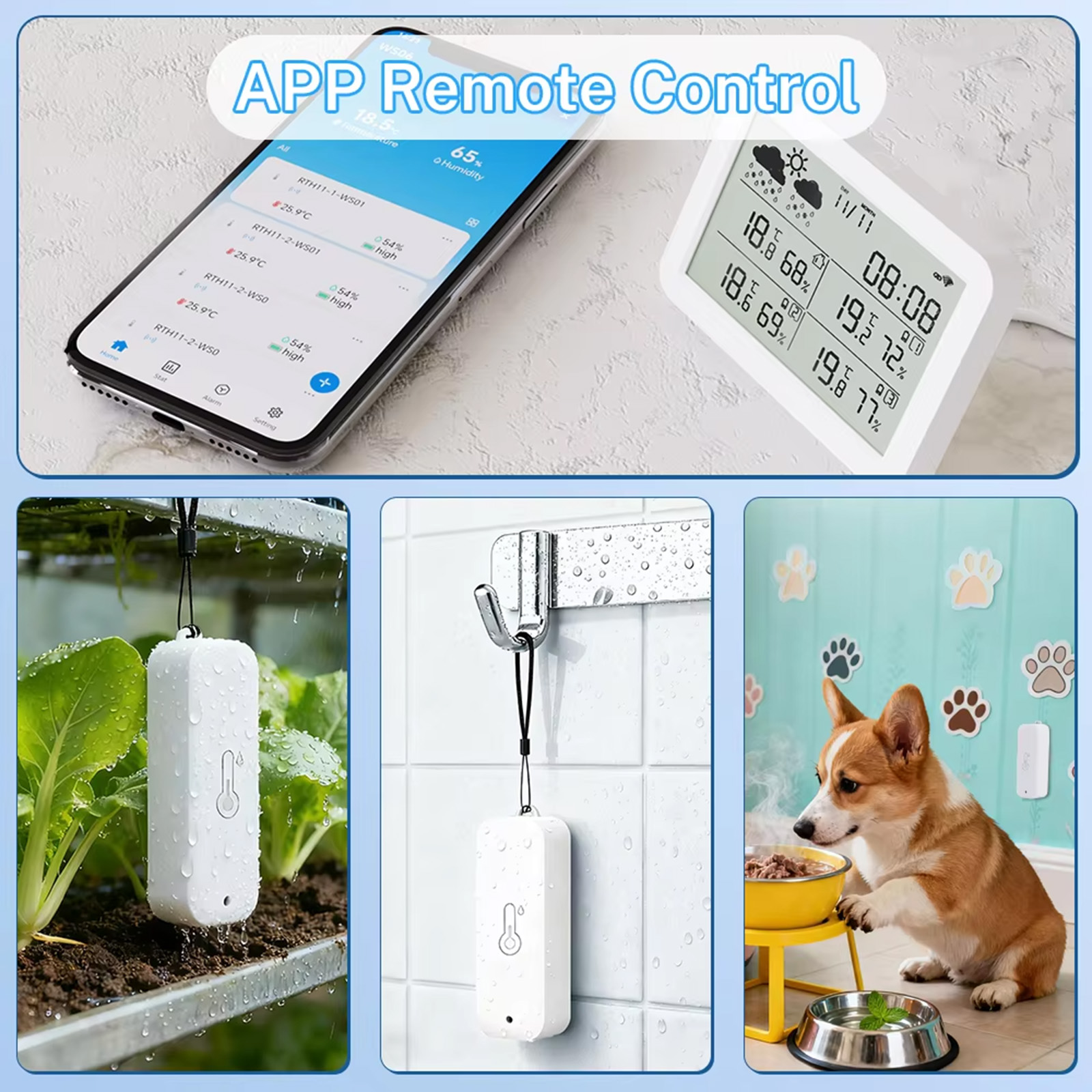 Tuya WiFi+RF433 Weather Statio - Weather Station Indoor บทวิจารณ์และราคา