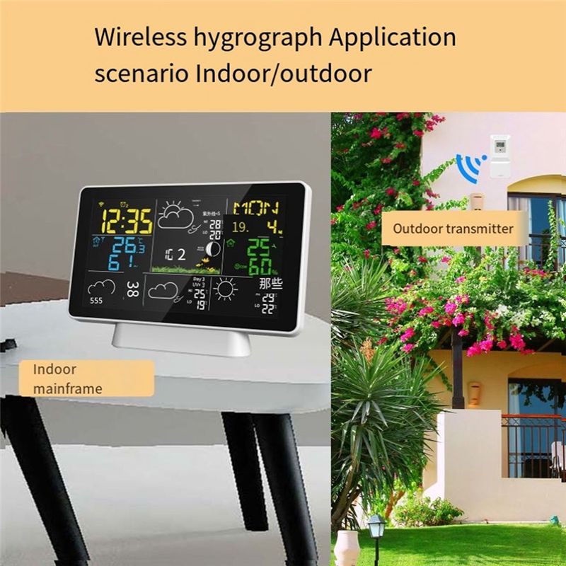 AEE8-LCD Weather Station Wirel - Weather Station Indoor บทวิจารณ์และราคา