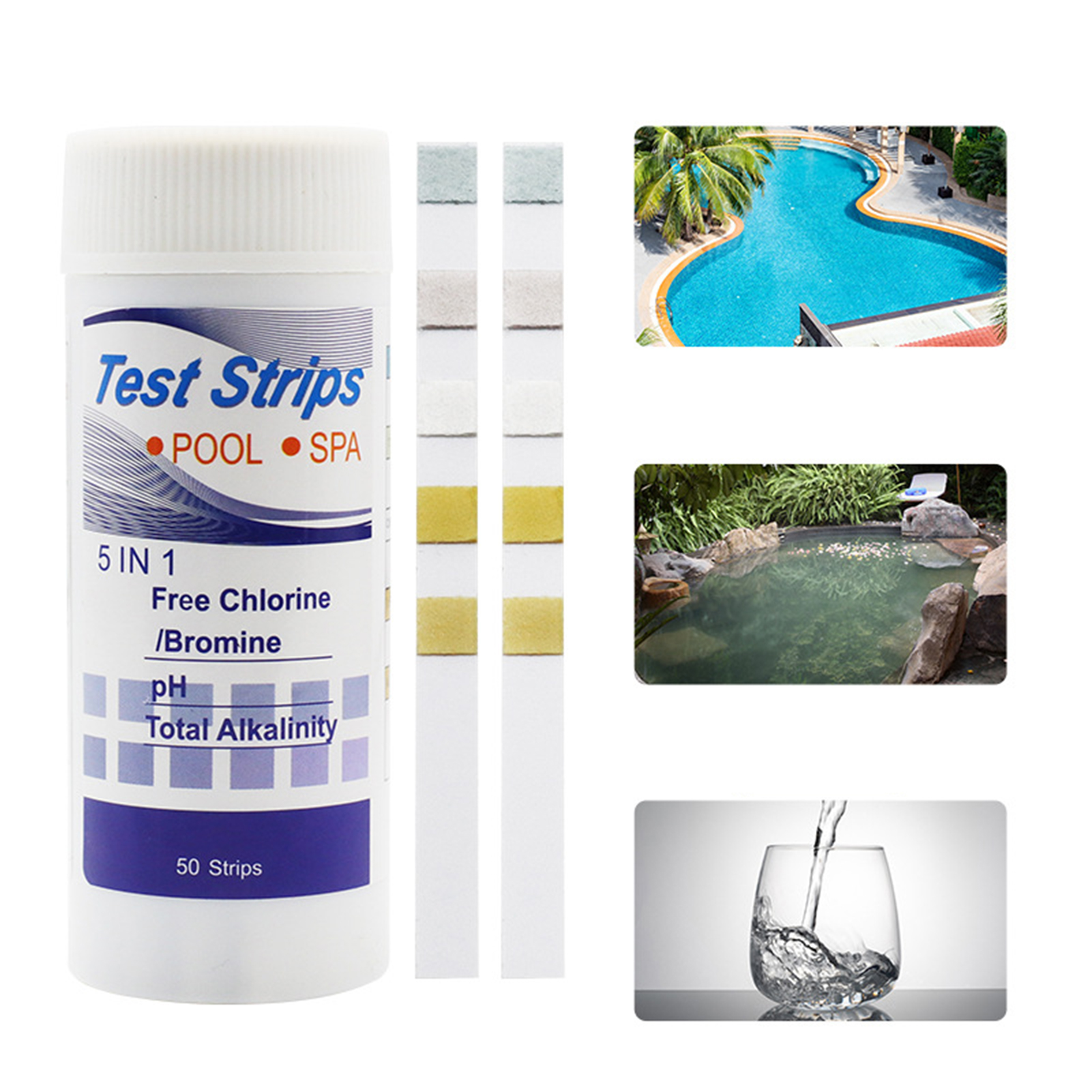 50pcs Multipurpose Chlorine PH - Ph Strip Test บทวิจารณ์และราคา