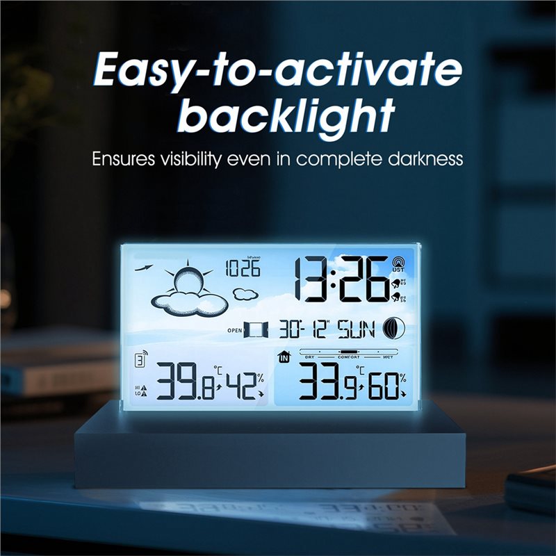 NEW HOT In Stock-Digital Weath - Weather Station Indoor บทวิจารณ์และราคา
